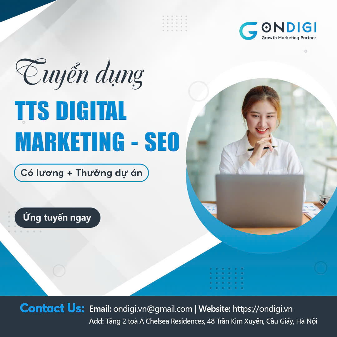 thực tập sinh digital seo